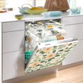 thumbnail image 2 of Yayeee Magnetic Dishwasher Cover for The Front Decoration Home Kitchen Machine Sticker Protector, Floral Design, 2 of 6
