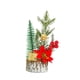 thumbnail image 2 of Mini árbol artificial de Navidad en miniatura con luz para decoración de fiestas y oficinas. Regalos de navidad, 2 of 9