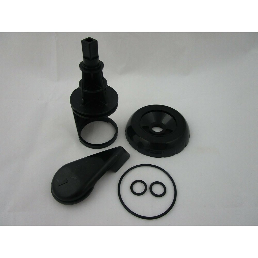 Diverter Valve Spa Wide Black Hot Tub Stem ORings Cap Handle kit