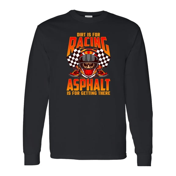 Inktastic Dirt Biking Motocross Racing Long Sleeve T-Shirt