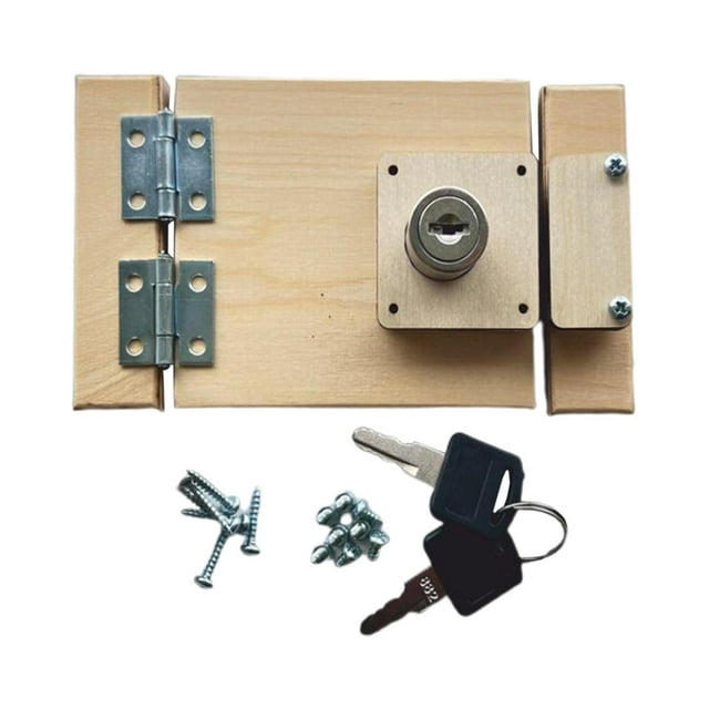 Tablero Ocupado Para Ni?os Peque?os De Madera Para Habilidades Básicas Para La Vida, Desarrollo Cerebral, Puerta Con Cerradura Abatible Educativa Sunnimix material de tablero ocupado
