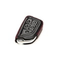 thumbnail image 3 of Vitodeco Genuine Leather Smart Key Fob Case Compatible for Cadillac CT4 2020 - 2025, Cadillac CT5 2020 - 2025, Cadillac Lyriq 2023 - 2025 (5-Button, Black/Red), 3 of 5