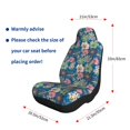 thumbnail image 4 of Naloa Colorful Flowers Car Seat Covers 2PCs Front Car Seat Covers Universal fit for Most Cars SUVs and Trucks - 1, 4 of 5