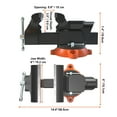 thumbnail image 3 of KFFKFF 6" Bench Vise w/ Anvil 360??Swivel Locking Base Heavy Duty Ductile Iron, 3 of 9