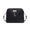 thumbnail image 1 of Qarigey Bolso de hombro de cuero para mujer, cartera de Color sólido, bolsas de almacenamiento para interiores y exteriores, bolsos de compras, festival Bolsas de mensajero y de hombro negro, 1 of 7