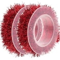 thumbnail image 1 of ifundom Guirlande Décorée 2 Rouleaux Guirlande Rouge 6.5x6.5x2cm Motif Flocon de Neige pour Arbres de Noël, 1 of 5