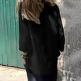 thumbnail image 4 of DAFPZW Women Button Down Long Sleeve Blouse Thin Crewneck Soild Color Grandma Shirt Fall Casual Loose Tops with High-Low Hem, 4 of 9