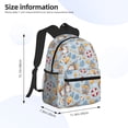 thumbnail image 4 of Vsdgher Summer Time With Gnome Print Unisex Large Capacity Bookbag Schoolbag Casual Daypack for High School/College/Teens/Travel/Work, 4 of 8