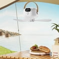 thumbnail image 4 of Remote Control USB Camping Ceiling Fan, Rechargeable Mini Portable Hanging Fan, Quiet Small Tent Fan with Cord, Lightweight Cooler for Camping, Hiking, Outdoor & RV Use, 4 of 9
