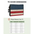 thumbnail image 2 of Outdoor Tv Cover 50 To 55 Inch, American Flag Pentagram Star Red Blue Striped Wood Grain Waterproof And Weatherproof Tv Covers Tv Display Protectors For Outside Flat Screen Tv 75x45x4.5In, 2 of 6