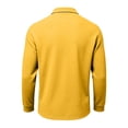 thumbnail image 5 of Men's Cotton Blend Long Sleeve Golf Polo Shirt Stretch Lightweight Casual Pullover Top, 5 of 5