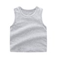 thumbnail image 3 of 3-Pack Boys & Girls Tank Tops Athletic Sleeveless Crewneck T-Shirts Kids Undershirts,Color Grey,Size 18-24 Months, 3 of 3
