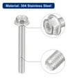 thumbnail image 3 of Uxcell M5x40mm Phillips Hex Head Flange Bolts, 25 Pack 304 Stainless Steel Screws, 3 of 4