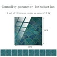thumbnail image 3 of Goory 10-100 PIECE Art Peel and Stick Wall Sticky Backsplash Vinyl Waterproof Removable Tile Sticker Decals for Bathroom & Kitchen, 3 of 9