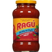 Ragu Old World Style Sauce Flavored with Meat, Made with Olive Oil, Perfect for Italian Style Meals at Home, 24 OZ