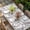 MediumPurple, variant on Spring Botanical Birds Table Cloths for 4 Foot Rectangle Tables, Garden Floral Twigs Farmhouse Patio Waterproof Elastic Fitted Tablecloths, Washable Rectangular Table Cover for Camping