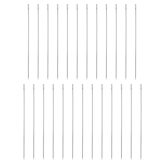 Uxcell 25pcs Sewing Needles 0.4mm Dia 55mm Long Ultra-Thin Stainless Steel Needles