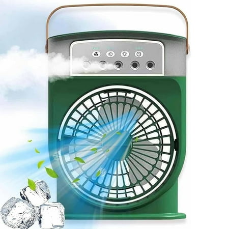 

Small Electric Fan Ice Cube Fan Air Cooler Portable Air Conditioner Fan Portable Air Conditioner Fan For Desk Nightstand Coffee Table