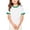 Green #011, variant on Girls Ringer T Shirt Kids Short Sleeve Crew Neck Contrast Trim Tee Retro School Summer Classic Casual Top