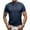 Navy Blue, variant on IDOPIP Mens Henley Short Sleeve Shirt Cotton Casual Shirt Summer Basic T Shirt L Black