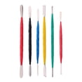 thumbnail image 1 of Kit de herramientas para esculpir arcilla de cerámica de 6 uds, proyectos , herramienta de tallado de dos cara para moldeadores, escultura de, 1 of 9