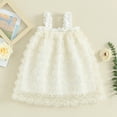 thumbnail image 4 of Okbabeha Baby Girl’s Slip Dress Flowers Sleeveless Summer A-line Dress Tulle Tutu Princess Party Dress Summer Clothes Outfits, 4 of 7