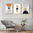 thumbnail image 4 of Hieng 3PCS/Sets Vintage Boho Geometry Line Leaf Posters Canvas Painting Abstract Botanical Wall Art for Kitchen Home Decor, 4 of 6
