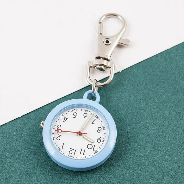 Reloj de enfermera para mujer, bonito reloj de cuarzo para examen, reloj de bolsillo con clip para el pecho para mujer estudiante doctora