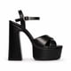 thumbnail image 1 of Sandalia de Tacón Alto 14 cm para Mujer Antonio Cavala 2907 Negro o Dorado Plataforma 4 cm negro 24, 1 of 8