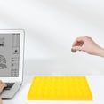 thumbnail image 4 of Phenofice Commemorative Coin Storage Box Plastic Yellow Compact Coin Dispenser Case 1Pcs, 4 of 8
