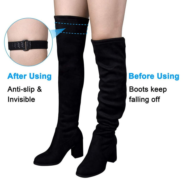 Knee Boots Straps Adjustable Elastic Boots Straps and Loop Tape for Knee high Boots Keep Boots Not Fall Off Style Combination 1 Walmart