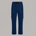 thumbnail image 4 of Nuoqisi Men's Fashion Solid Color Multi-Pocket Cargo Pants with Elastic Drawstring - Straight Leg Outdoor Trousers for Hiking and Sports, 4 of 7
