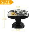 thumbnail image 4 of 4 Pcs Cabinet Handle Drawer Pulls Cow and Sunflower Knobs with Screws Square Furniture Office Cabinet Knob Decoration, 4 of 8