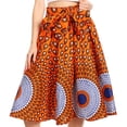 thumbnail image 4 of Sakkas Celine African Dutch Ankara Wax Print Full Circle Skirt - 24-Multi - One Size Regular, 4 of 5