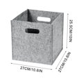 thumbnail image 3 of Storage Bins Bags, Clothing, Clothing, Children's to ys Storage Box, Wardrobe, Foldable Storage Box, Desktop Snack and Miscellaneous Storage Box, Gray, 3 of 8