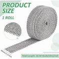 thumbnail image 2 of 10.9 Yard Carpet Edge Bias Binding Gray White Cotton Carpet Rug Binding Cotton Herringbone Ribbons for Sewing Project Carpet Repair, 2 of 6