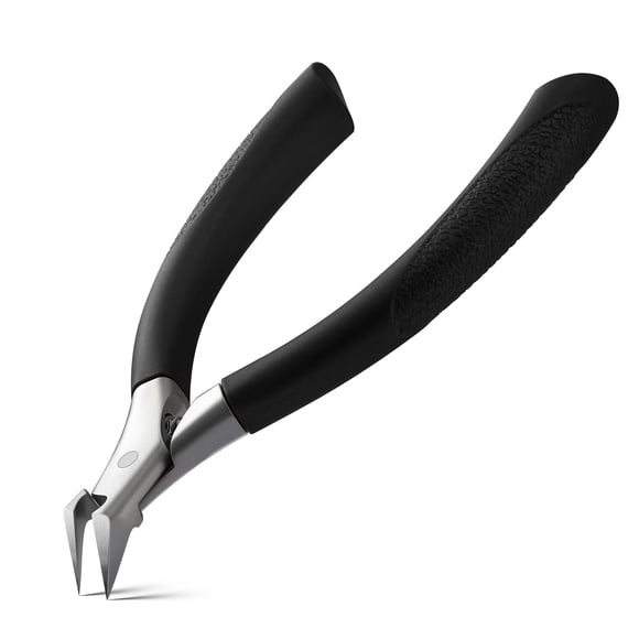 Cortauñas BEZOX con cuchilla recta para uñas gruesas, color negro