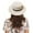 White, variant on ZSQDM Women's Flat Top Hat Casual Straw Hat Women's Sun Visor Hat Outdoor Sun Hat Women beanie Hat with Fans Solar Power Sun Hats Caps for Women