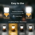 thumbnail image 5 of Lepro Camping Lantern, 1000 Lumen Camping Lights Battery Powered, Dimmable Warm White and Daylight Modes, Lantern and Flashlight for Power Cuts, Emergency Lighting, Hiking, Fishing, Tents，Orange, 5 of 10