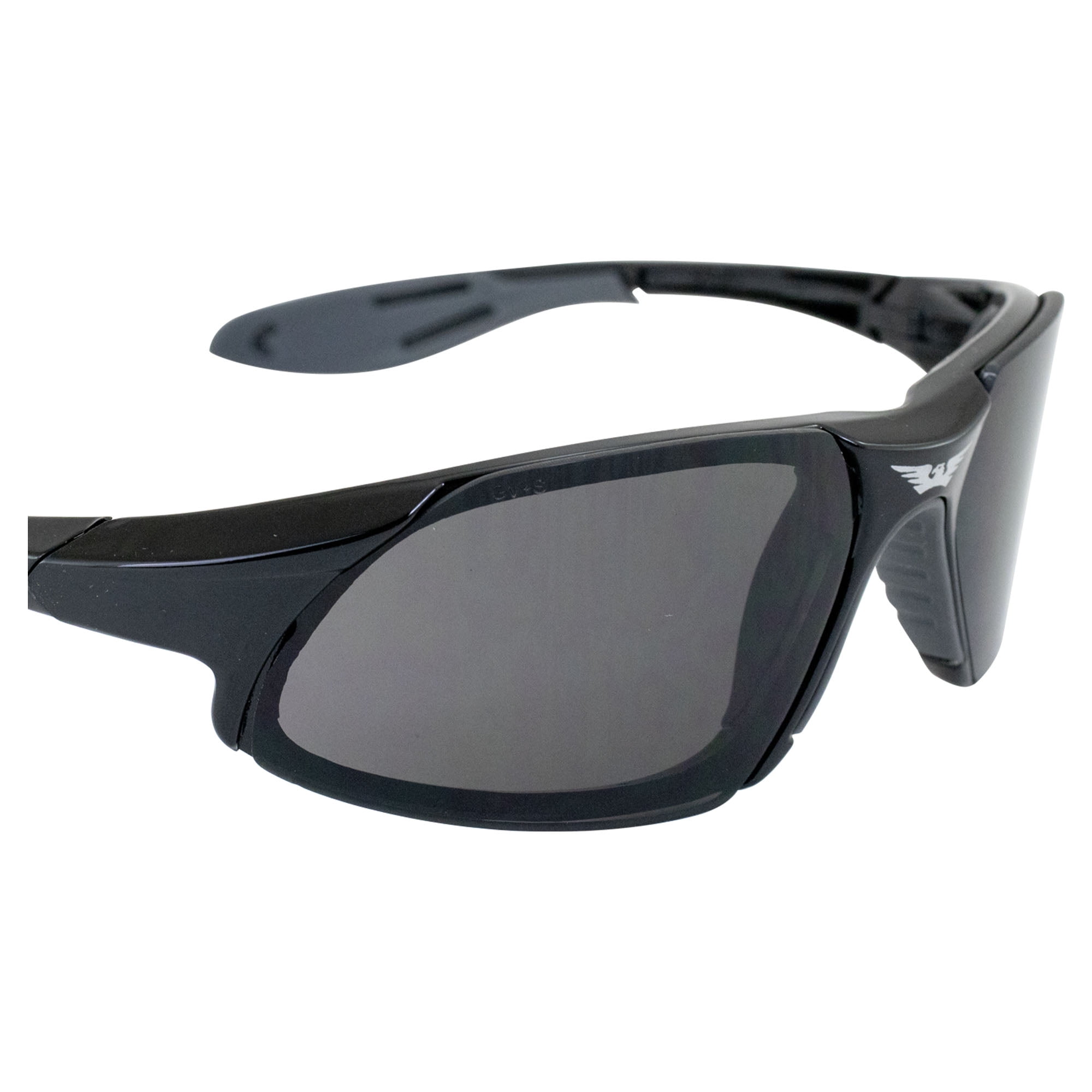 Cougar, Safety Glasses, Anti-Fog & Anti-Scratch, Blue Lens, Black Frame