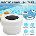 thumbnail image 1 of Pool Chlorine Floater , Swimming Pool Chlorine Dispenser with Solar Light, Floating Chlorine Dispenser, 1 of 7