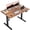 Rustic Brown, variant on 47.2 Inch Electric Height Adjustable Standing Desk, Ergonomic Home Office Desk with Memory Preset, Sit to Stand Computer Desk with Hooks, Rustic Brown
