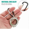thumbnail image 3 of AirTags Case Compatible with Apple AirTags,2 Pack Anti-Lost AirTag Keychain/ AirTag Holder,Metal Case Rhinestone Anti-Scratch Case Cover for Airtag Do, 3 of 4