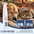 thumbnail image 3 of Electric Dog Paw Trimmer Low Noise Waterproof Rechargeable Pet Grooming Clipper with LED Light for Safe Hair Cutting, 3 of 6