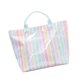 thumbnail image 5 of Bolso tote impermeable para mujer, moderno y sencillo, bolso de hombro a rayas, bolso tote deportivo para el trabajo. Rayas arcoíris, 5 of 9