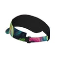 thumbnail image 2 of Fotbe Colorful Patterned Rabbit Visera Deportiva con Diseño, Gorra Abierta Ajustable de Algodón para Mujer y Hombre, 2 of 7