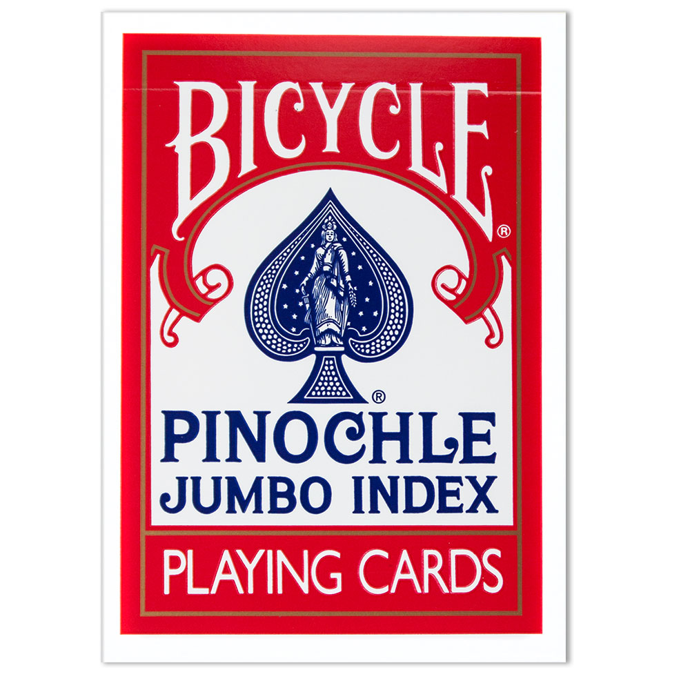 12 Decks of Bicycle Pinochle Jumbo Red & Blue