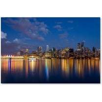 Trademark Fine Art 'Vancouver Twilight' Canvas Art by Pierre Leclerc