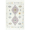 thumbnail image 2 of nuLOOM Jocelyn Tribal Shag Tasseled Area Rug, 8', White, 2 of 9