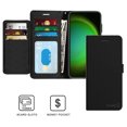 thumbnail image 2 of CoverON For Samsung Galaxy S24 Leather Case, RFID Blocking Wallet 6x Card Slot Holder Cover Flip Folio Phone Pouch, Black, 2 of 6